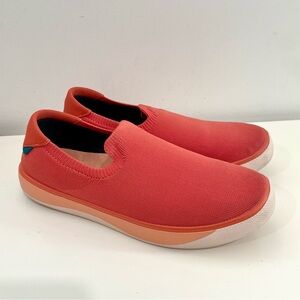Vessi Women's Boardwalk Slip-On Boat Shoe Waterproof Coral Size 8